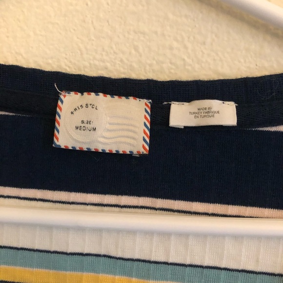 Anthro. | Evan Top in Yellow Green Stripe - Picture 2 of 7